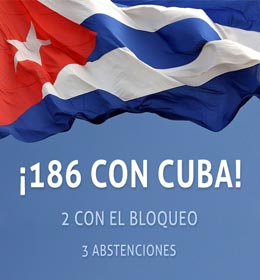 Por vigésima ocasión, golpe contundente al bloqueo de Estados Unidos contra Cuba