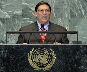 Canciller cubano en ONU: El presidente Obama tiene la oportunidad de iniciar una nueva política hacia Cuba