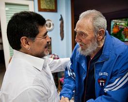 Fidel envía mensaje a Maradona