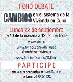 Foro debate: Cambios en el sistema de la Vivienda en Cuba